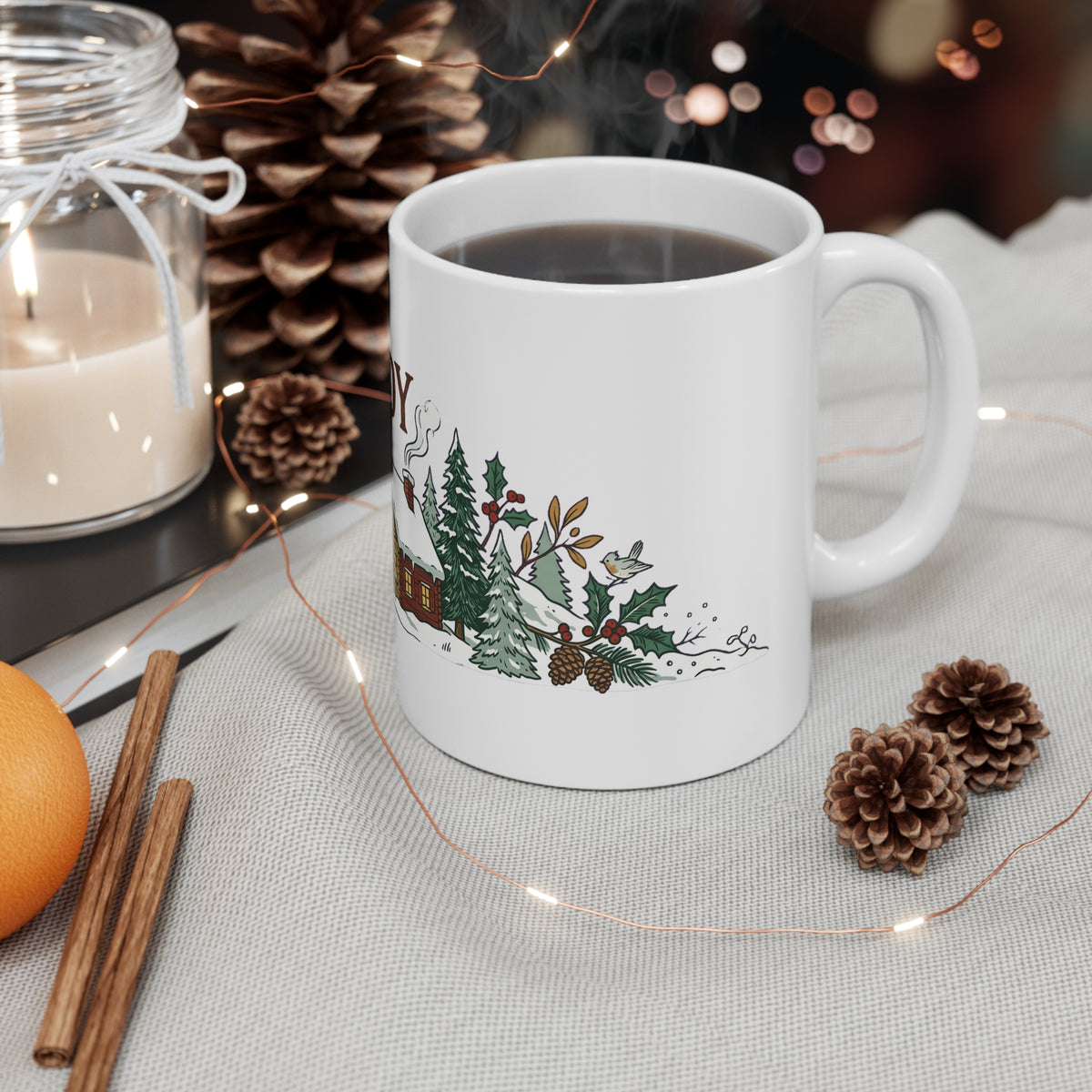 Joy Cabin in the Pines - Mug 11oz