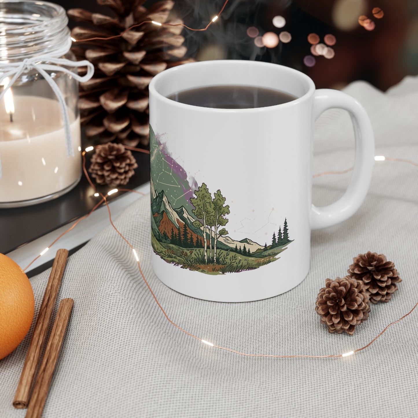 Discover nature graphic apparel inspired by forests, mountains, and outdoor adventure. Printed on demand just for you. The Celestial Mountain Meadow design,…