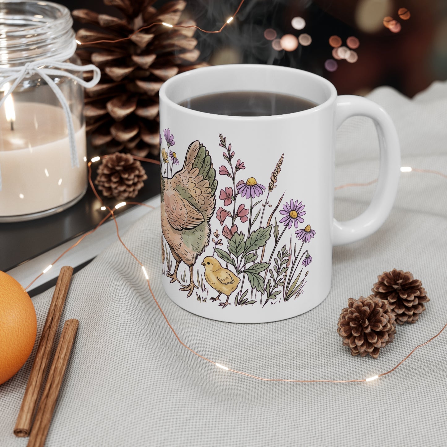 Hen & Chicks Daisy Meadow - Mug 11oz