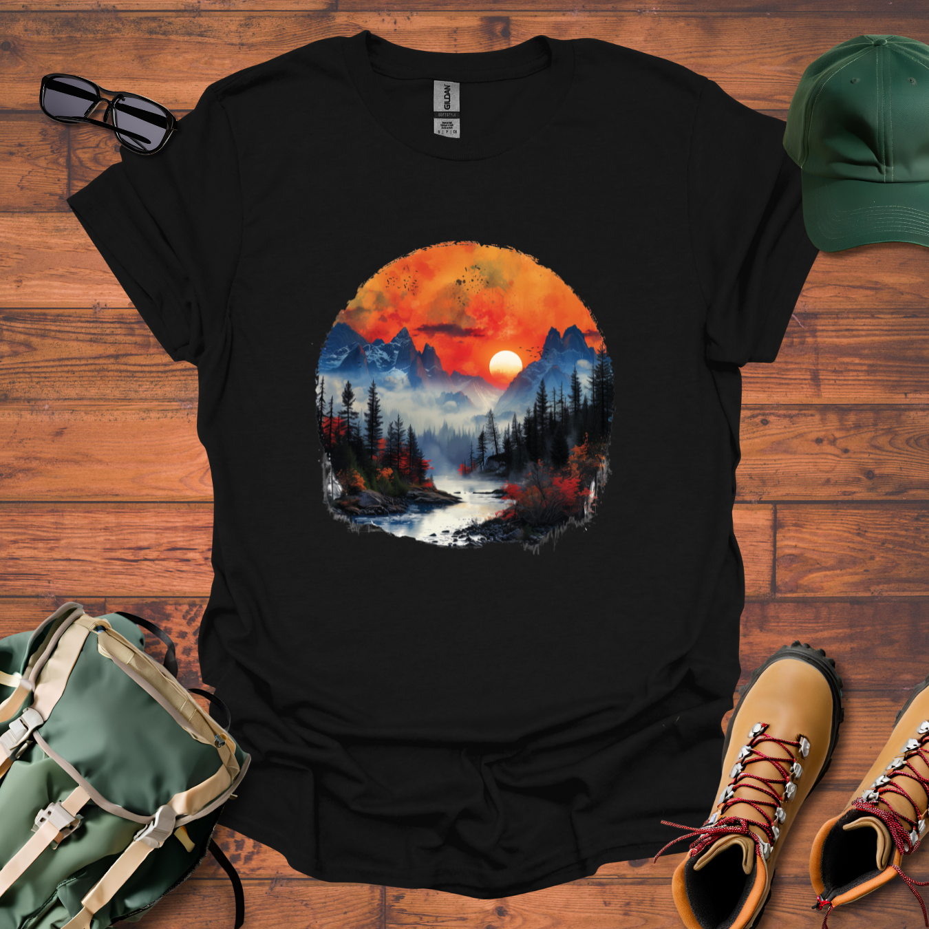 River Mist Tee - Unisex Softstyle T-Shirt
