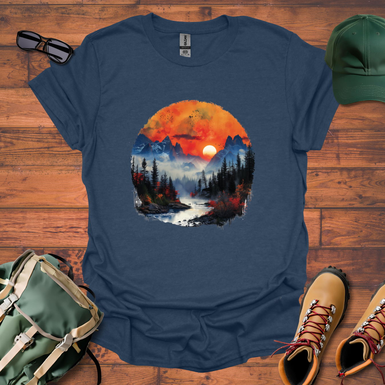 River Mist Tee - Unisex Softstyle T-Shirt