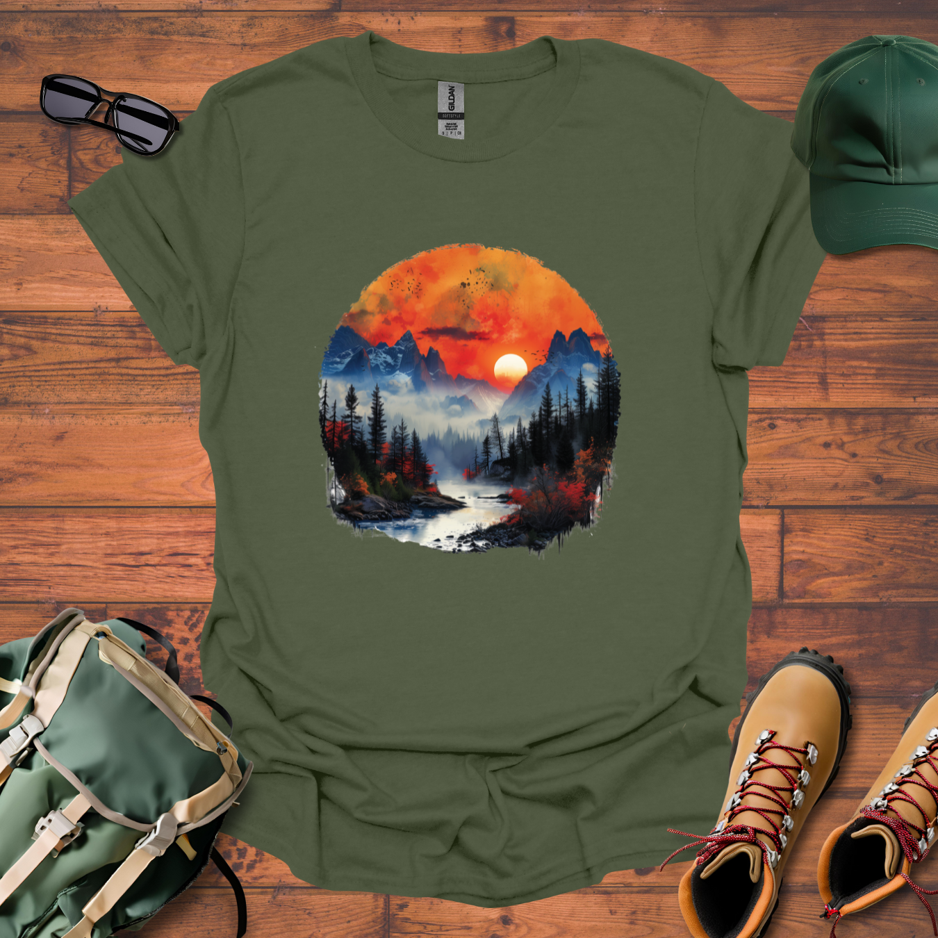 River Mist Tee - Unisex Softstyle T-Shirt