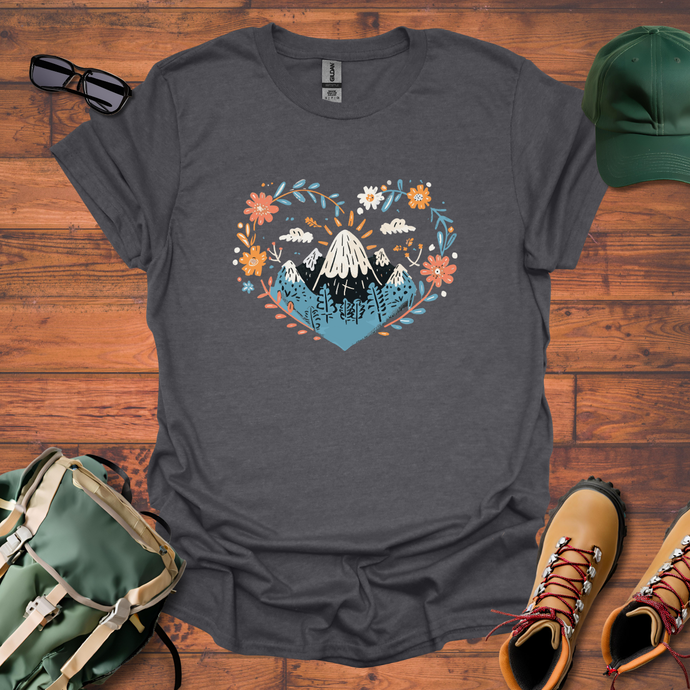 Heart Mountain Tee - Unisex Softstyle T-Shirt