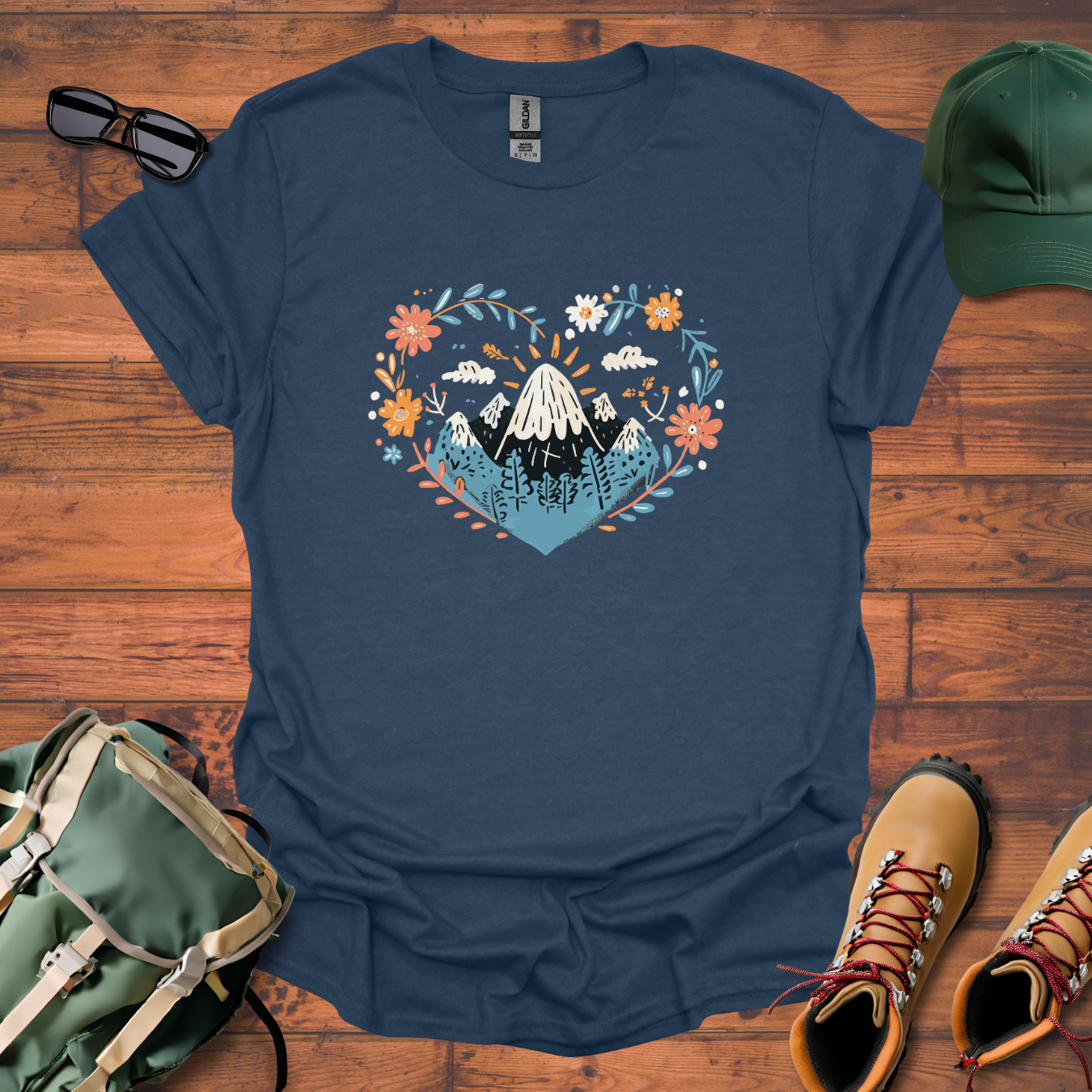 Heart Mountain Tee - Unisex Softstyle T-Shirt