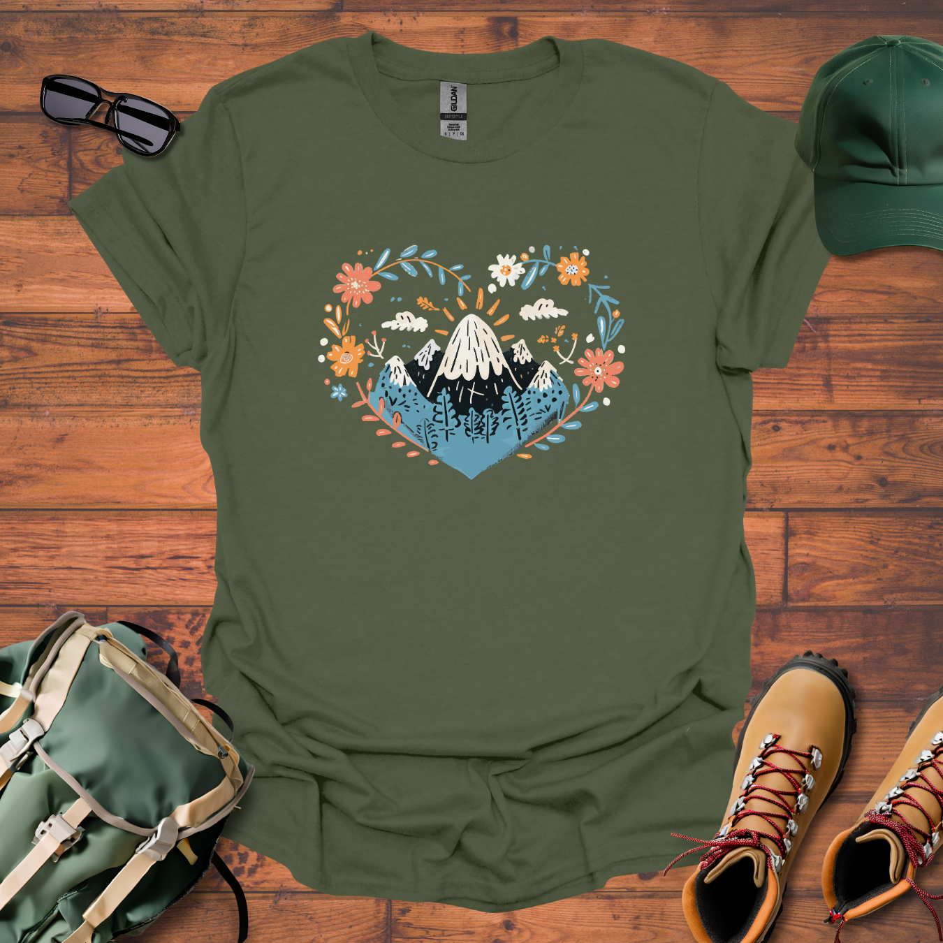 Heart Mountain Tee - Unisex Softstyle T-Shirt