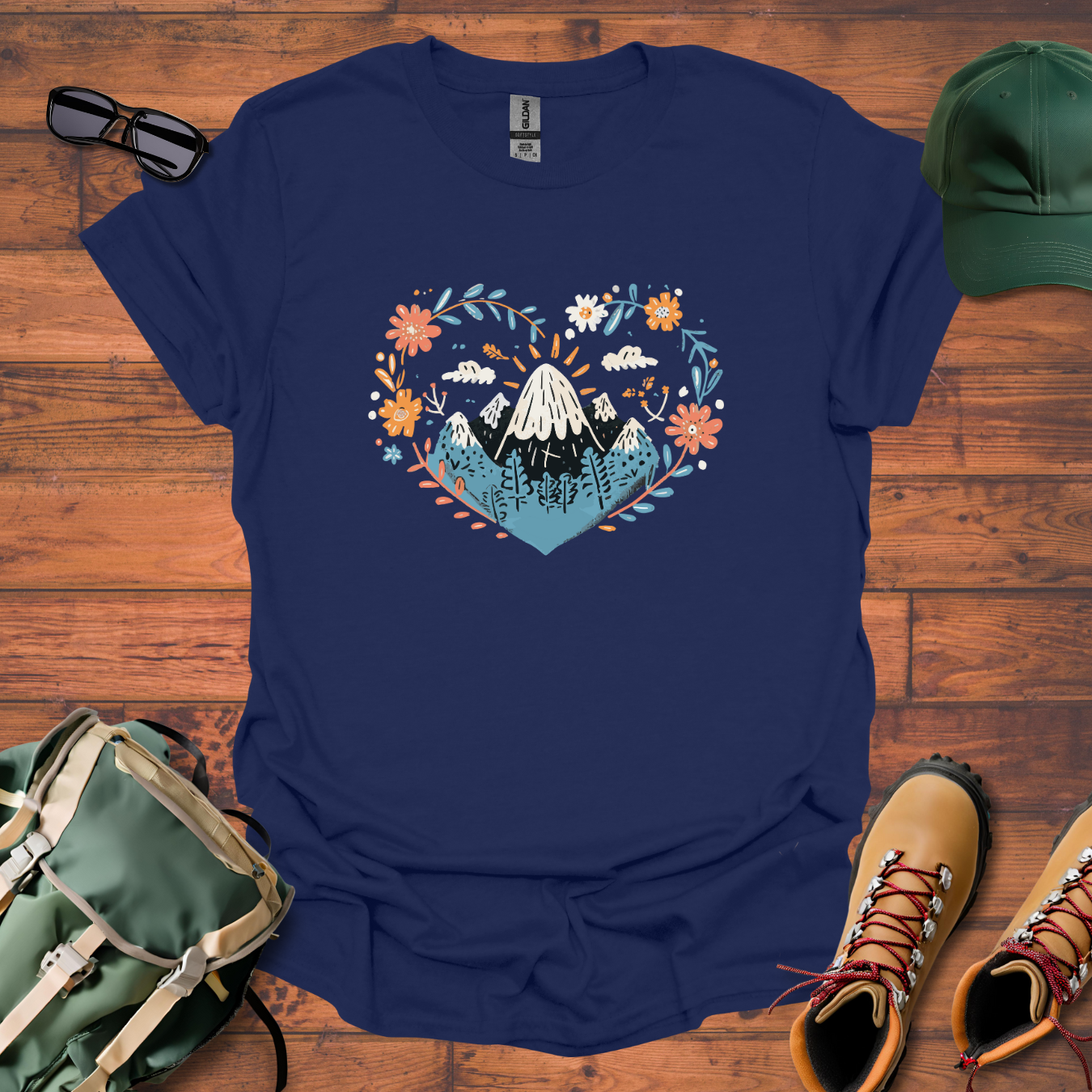 Heart Mountain Tee - Unisex Softstyle T-Shirt