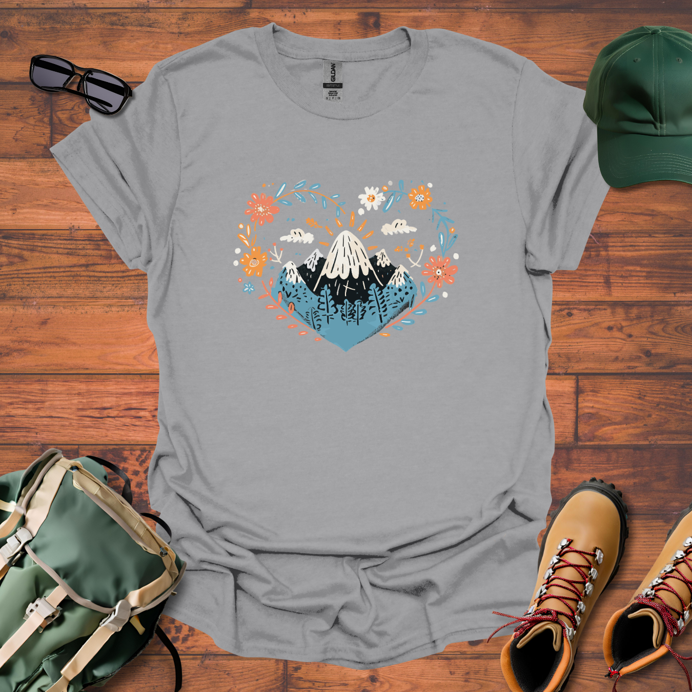 Heart Mountain Tee - Unisex Softstyle T-Shirt