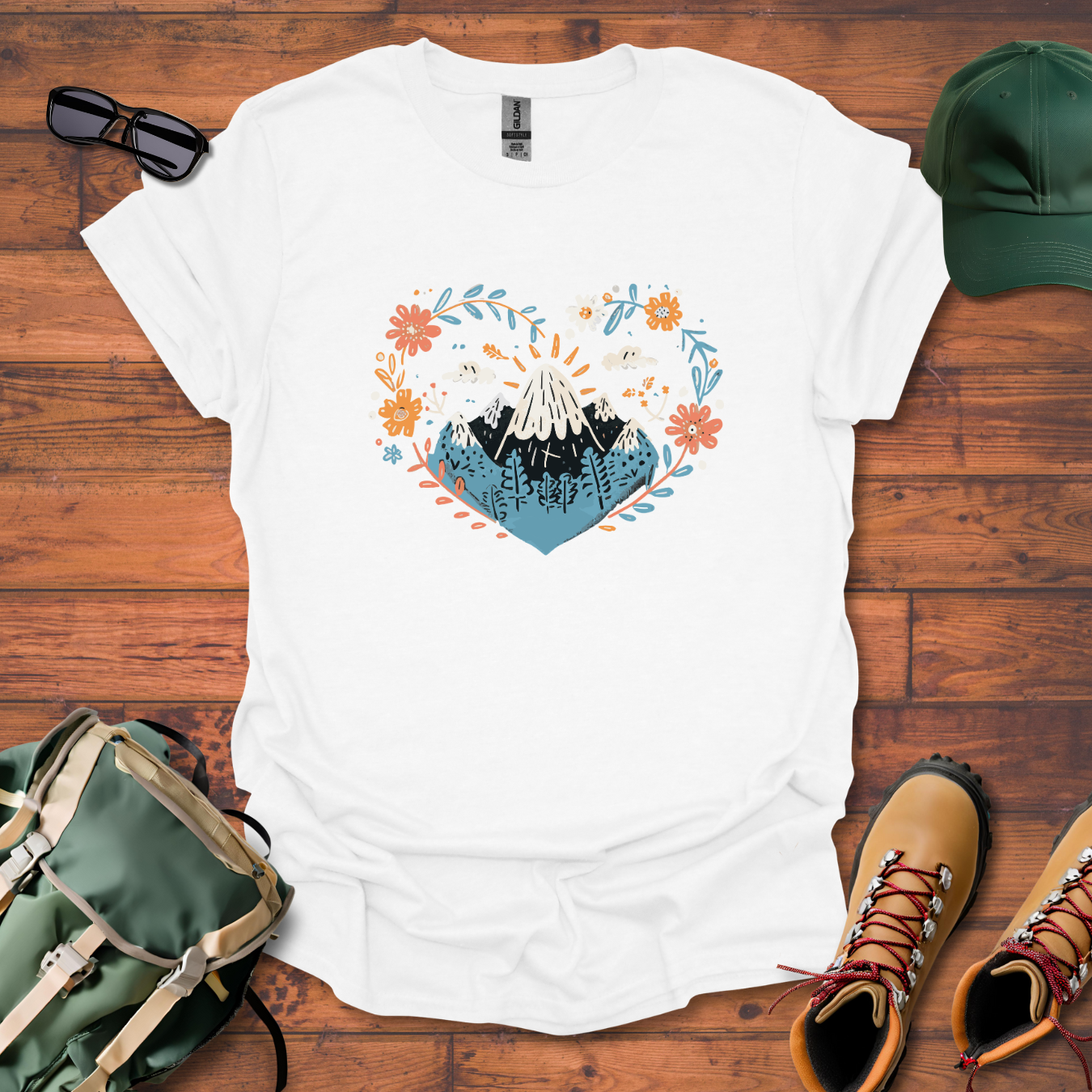 Heart Mountain Tee - Unisex Softstyle T-Shirt