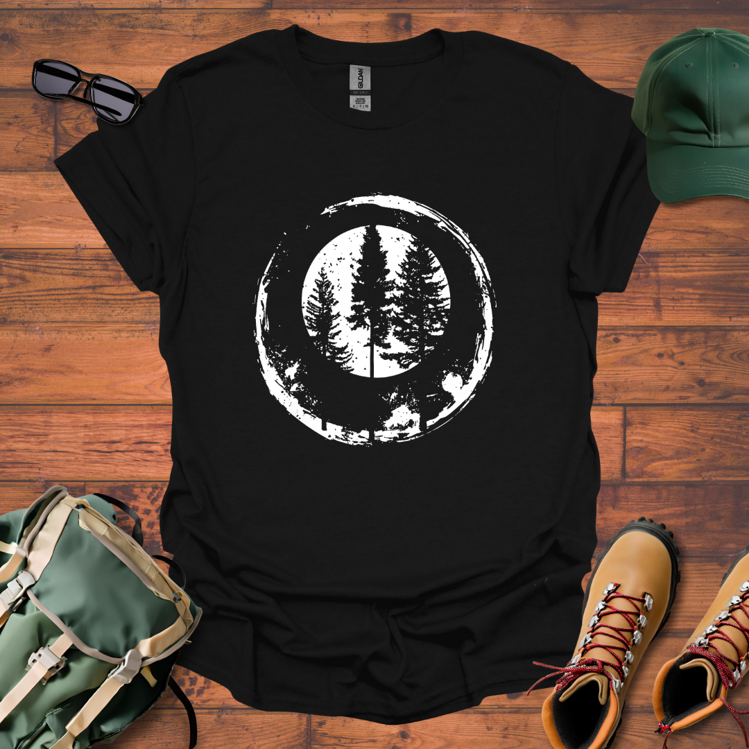 Trees Double Round Tee - Unisex Softstyle T-Shirt