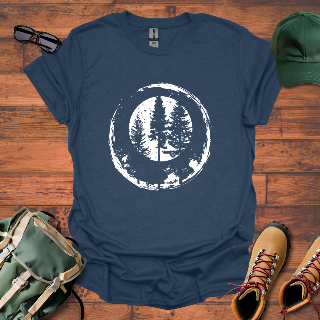 Trees Double Round Tee - Unisex Softstyle T-Shirt