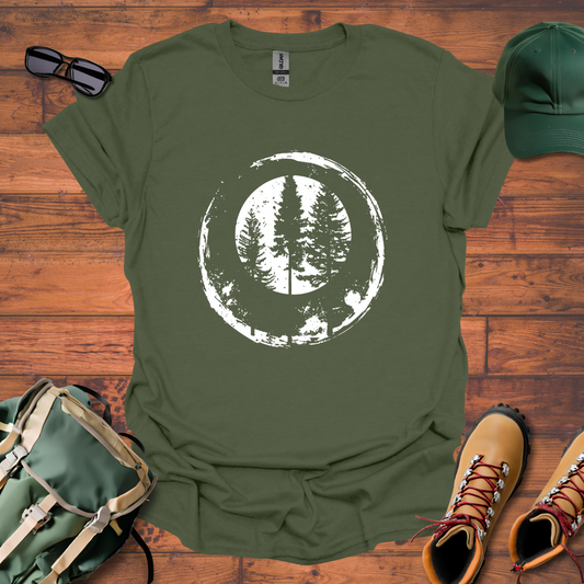 Trees Double Round Tee - Unisex Softstyle T-Shirt