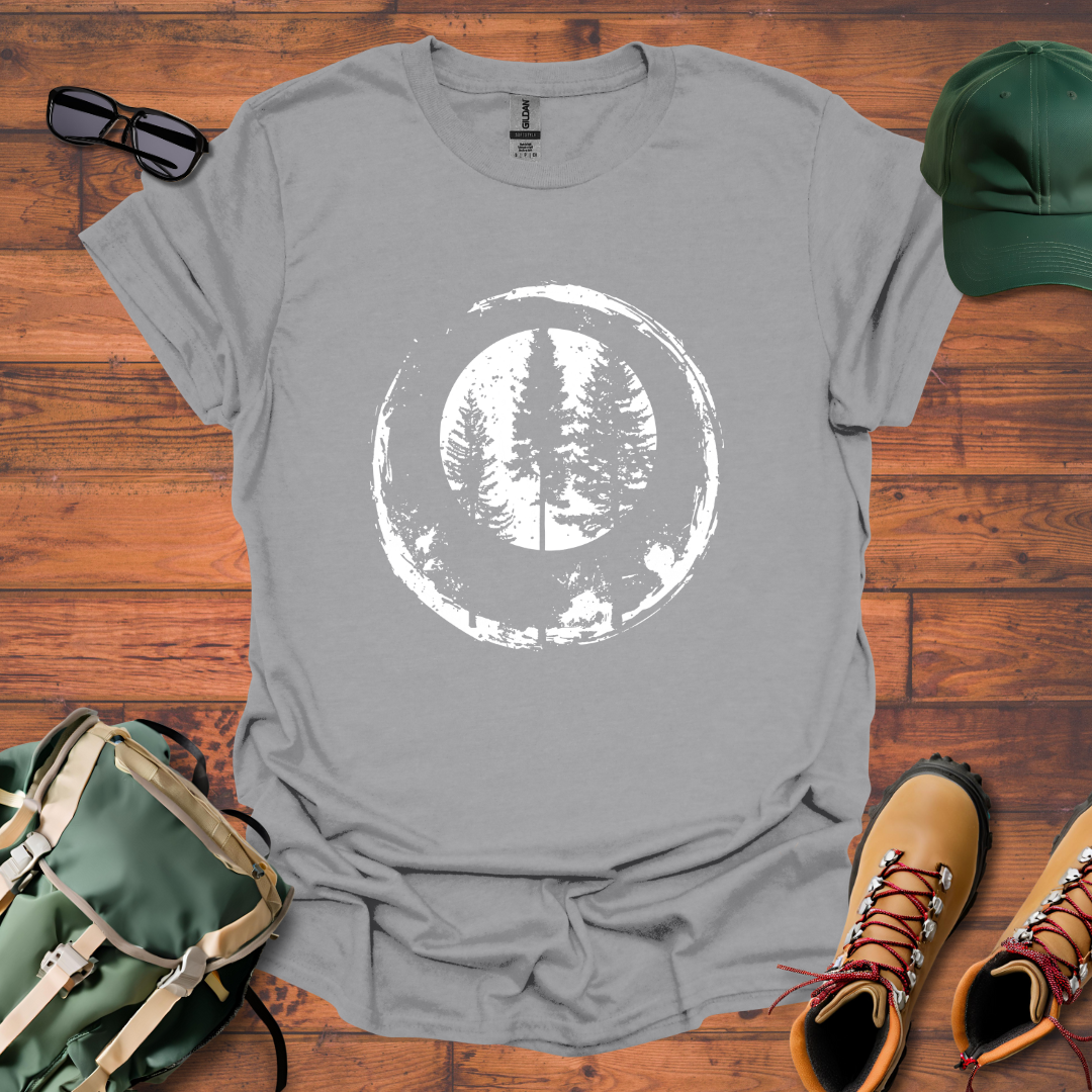 Trees Double Round Tee - Unisex Softstyle T-Shirt