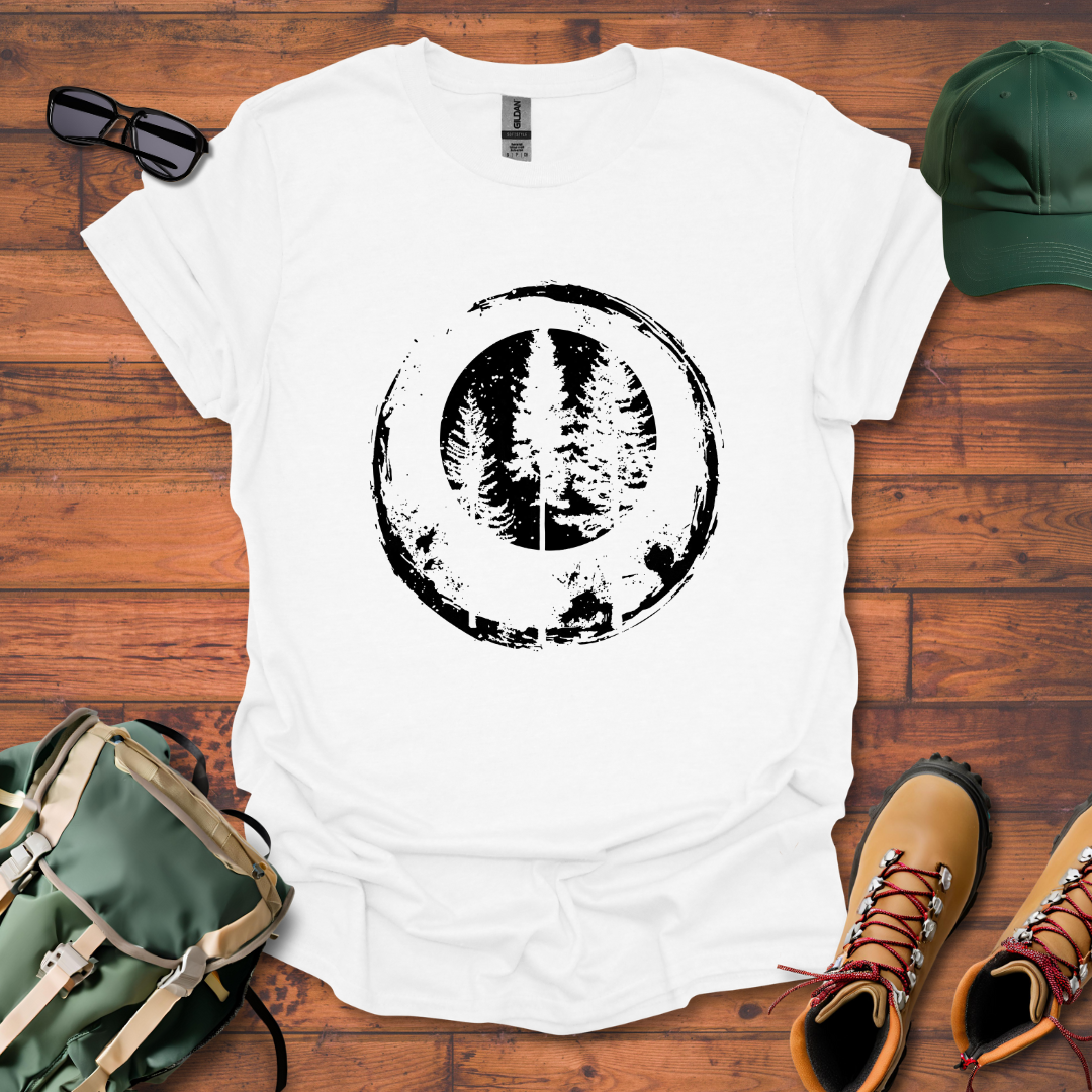 Trees Double Round Tee - Unisex Softstyle T-Shirt