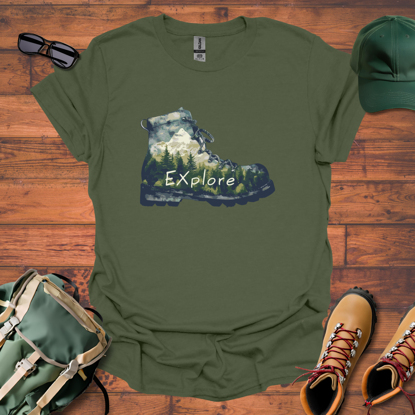 Boot Explore Tee - Unisex Softstyle T-Shirt