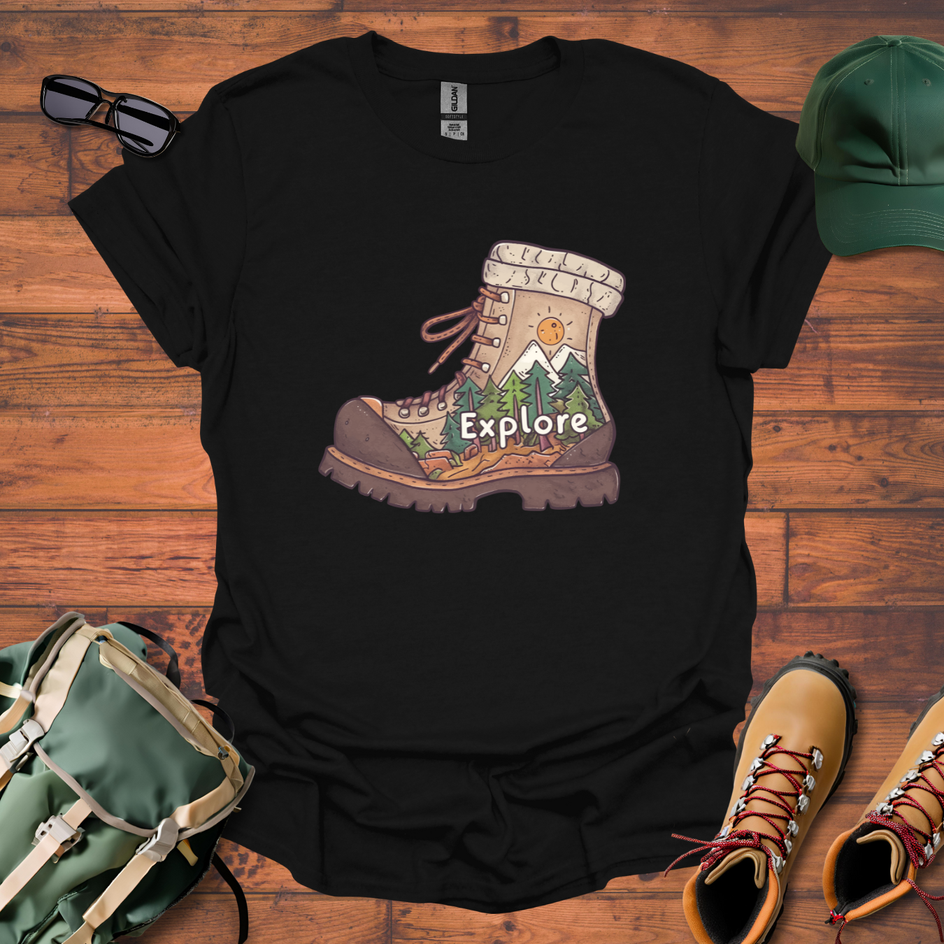 Boot Explore Fun Tee - Unisex Softstyle T-Shirt