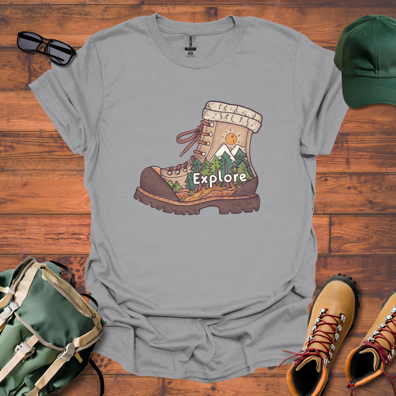 Boot Explore Fun Tee - Unisex Softstyle T-Shirt