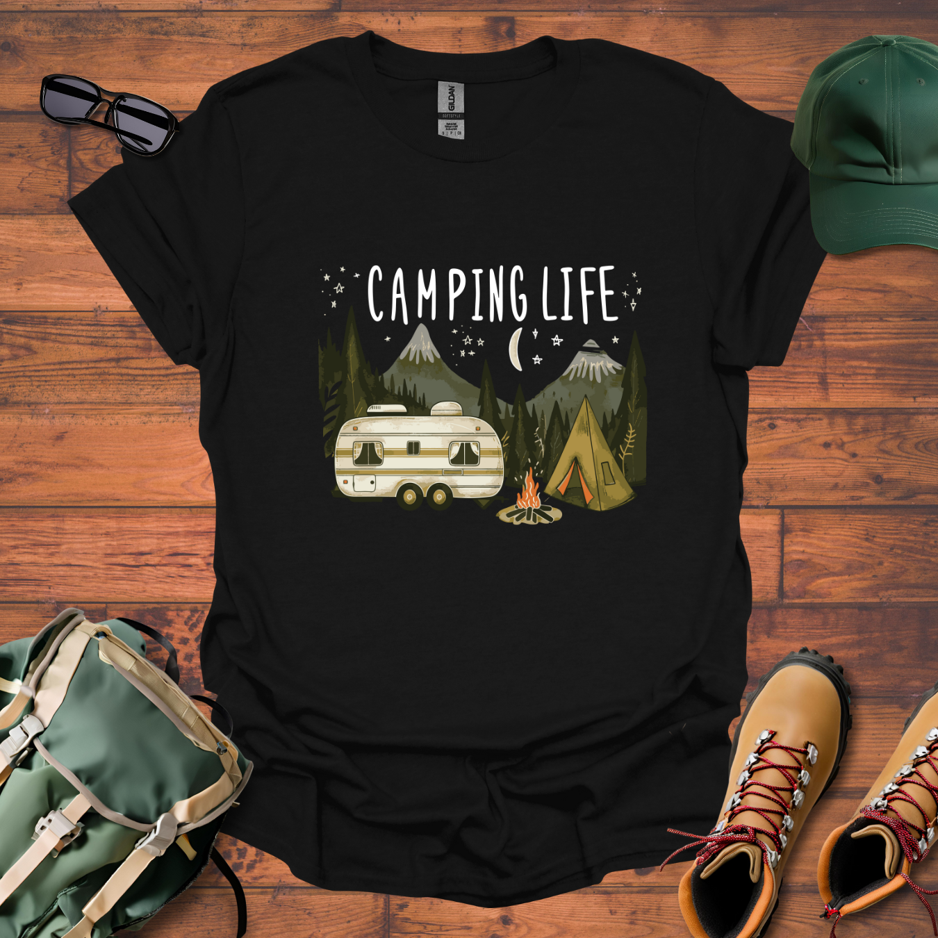 Camping Life 4 Tee - Unisex Softstyle T-Shirt