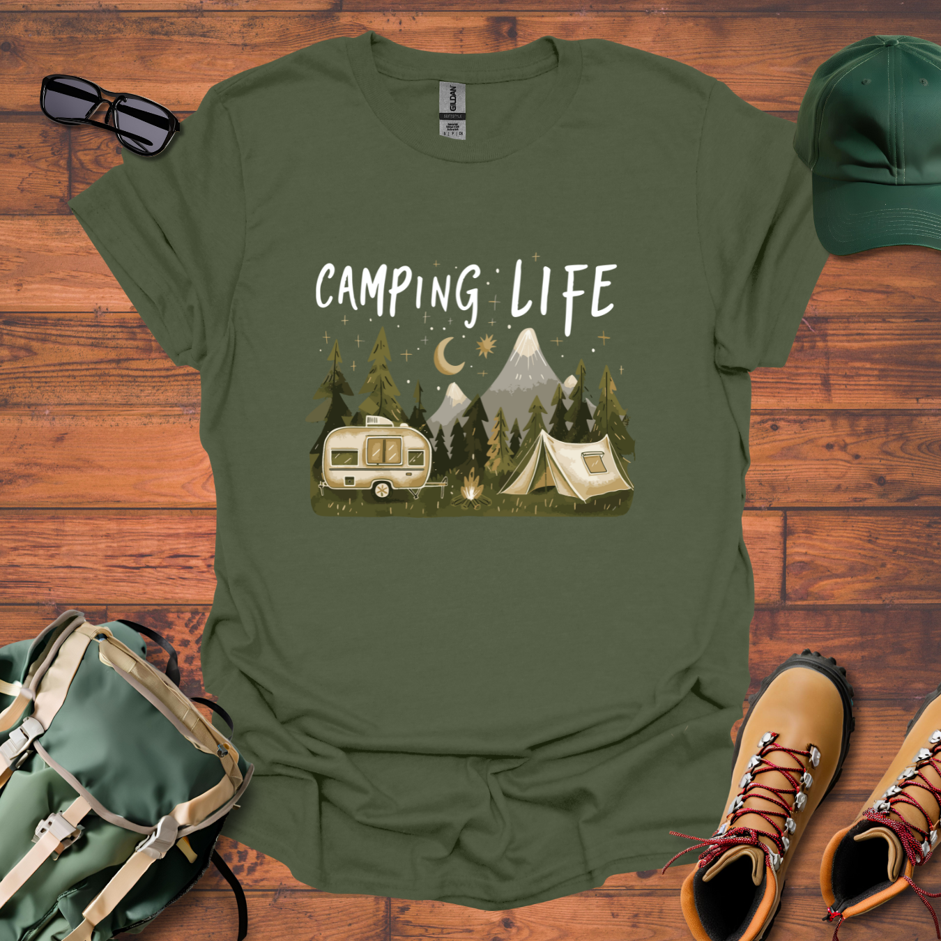 Camping Life 5 Tee - Unisex Softstyle T-Shirt
