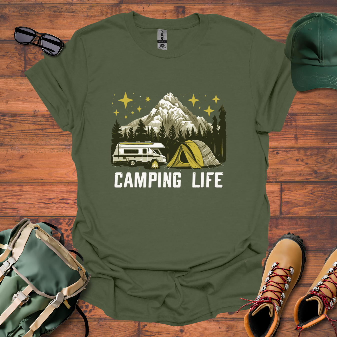 Camping Life 8 Tee - Unisex Softstyle T-Shirt
