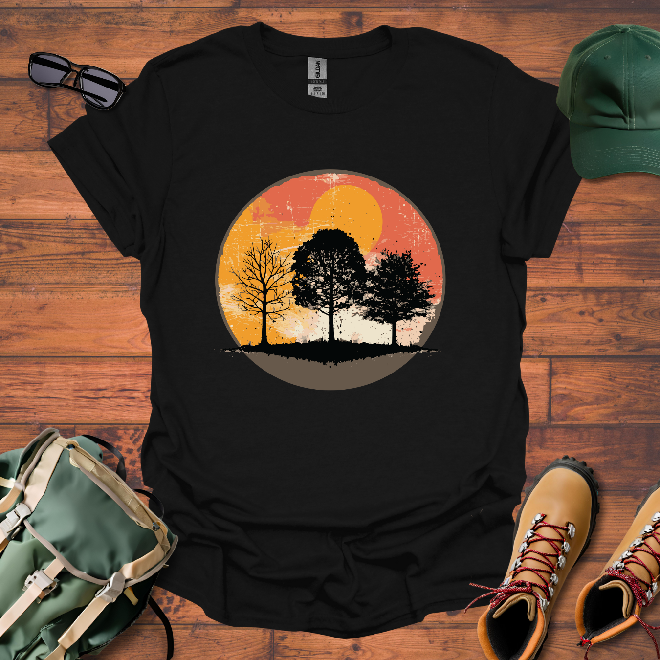 Three Trees Sun Tee - Unisex Softstyle T-Shirt