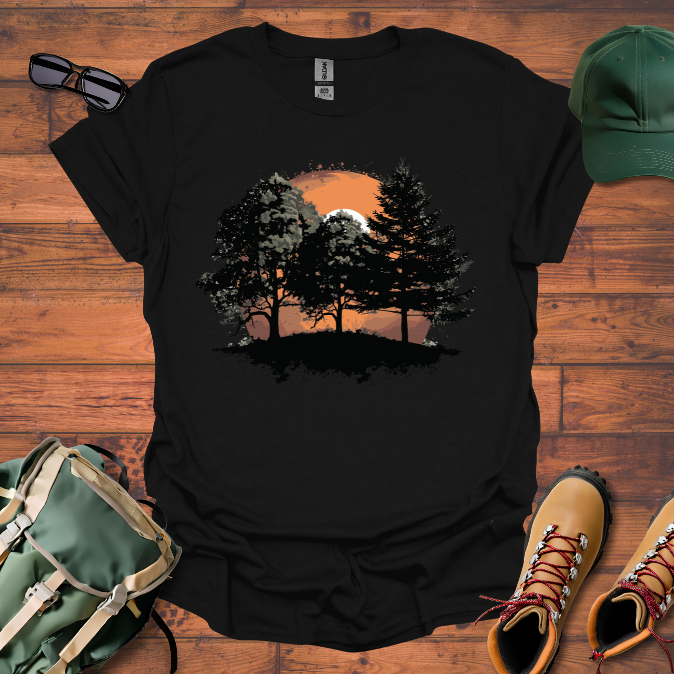 Three Trees Sun 2 Tee - Unisex Softstyle T-Shirt