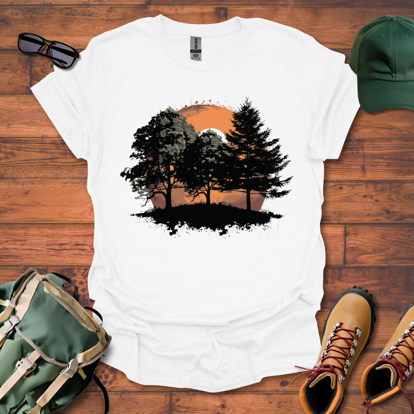 Three Trees Sun 2 Tee - Unisex Softstyle T-Shirt