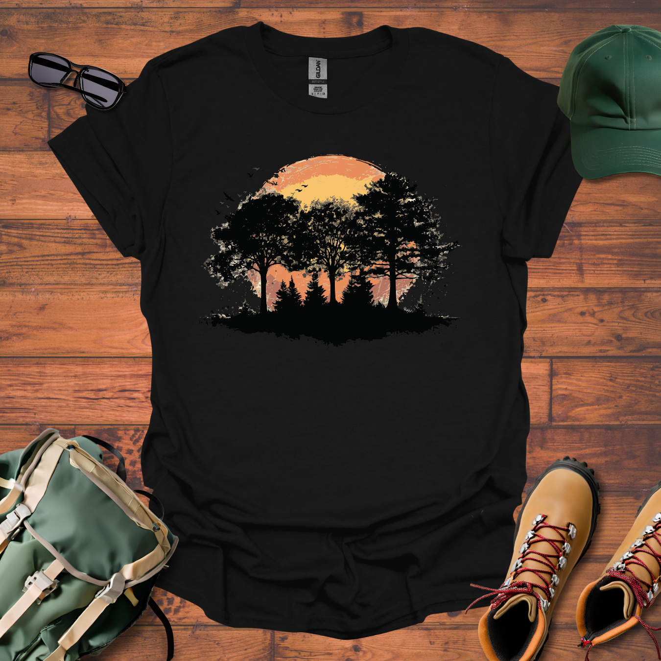 Three Trees Sun 3 Tee - Unisex Softstyle T-Shirt