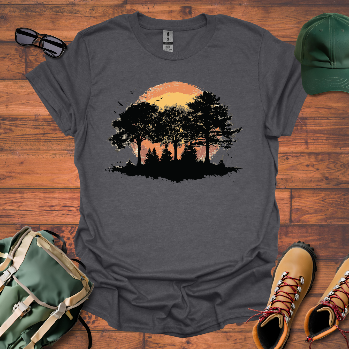 Three Trees Sun 3 Tee - Unisex Softstyle T-Shirt