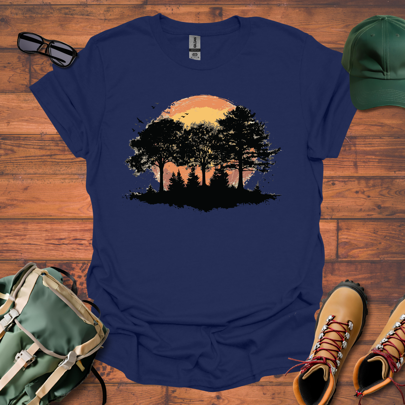Three Trees Sun 3 Tee - Unisex Softstyle T-Shirt