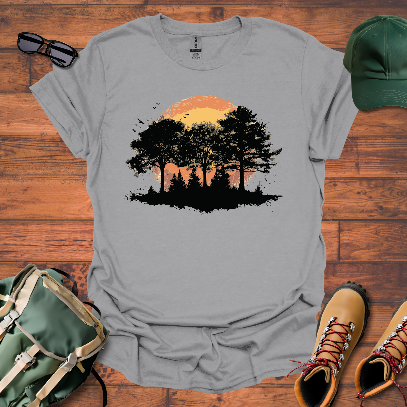 Three Trees Sun 3 Tee - Unisex Softstyle T-Shirt