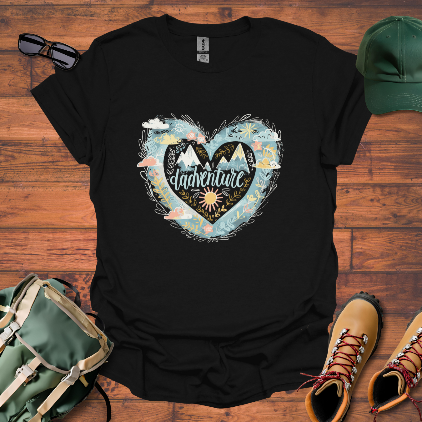 Dadventure Heart Tee - Unisex Softstyle T-Shirt