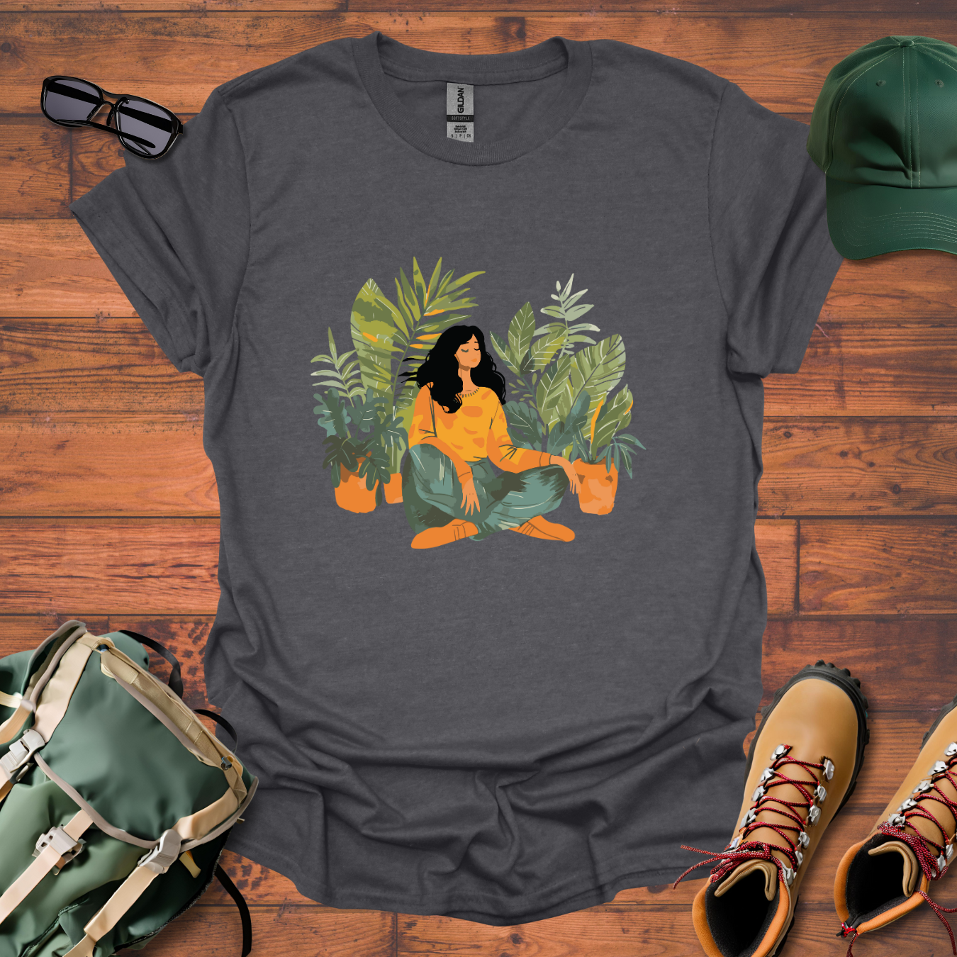 Woman Plants Tee - Unisex Softstyle T-Shirt