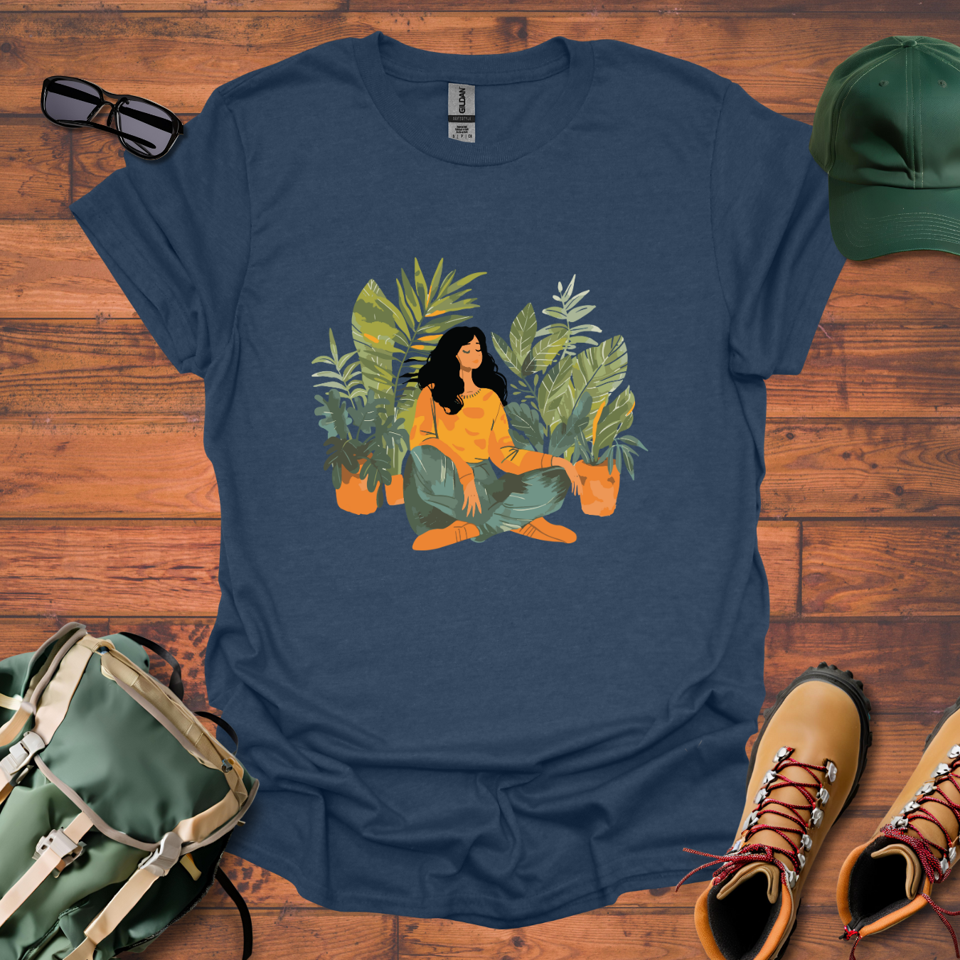 Woman Plants Tee - Unisex Softstyle T-Shirt