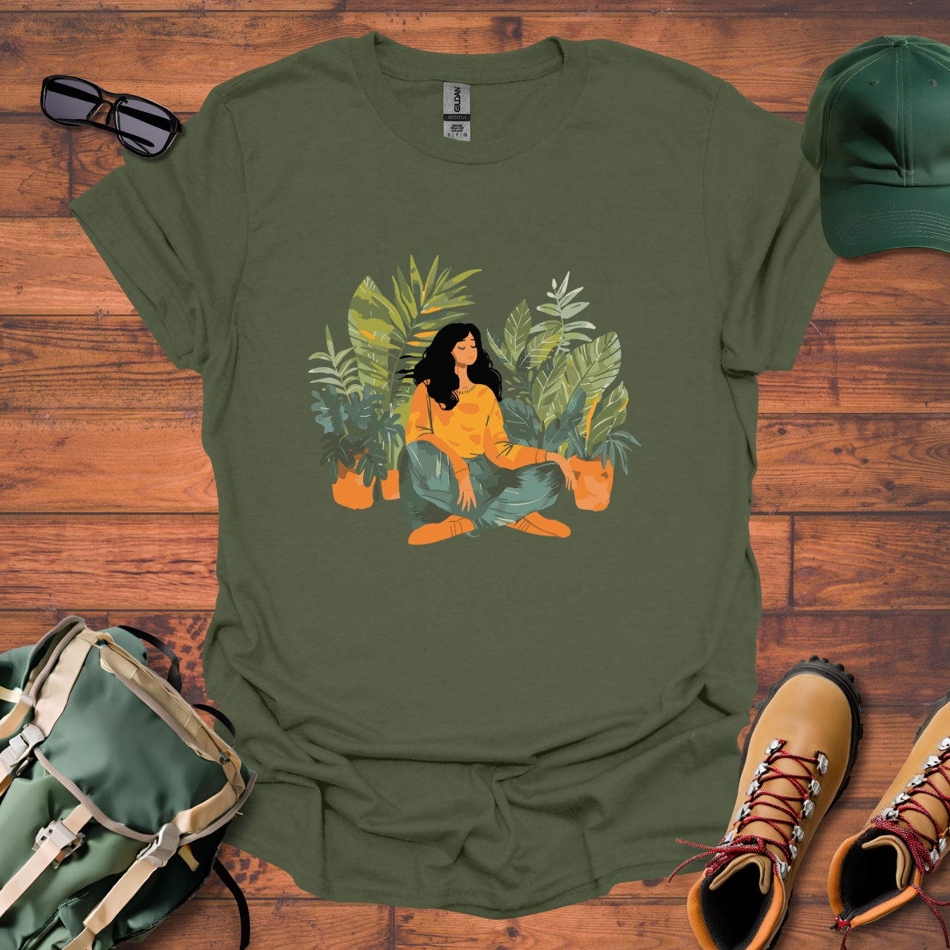Woman Plants Tee - Unisex Softstyle T-Shirt