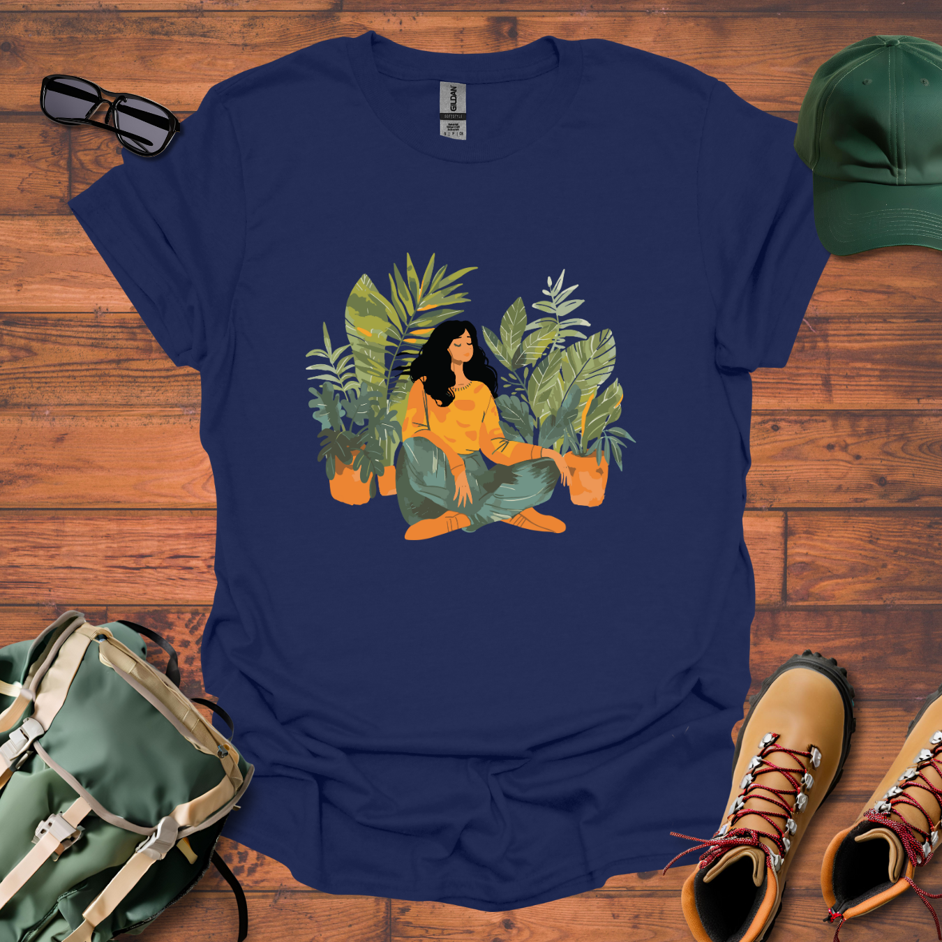 Woman Plants Tee - Unisex Softstyle T-Shirt