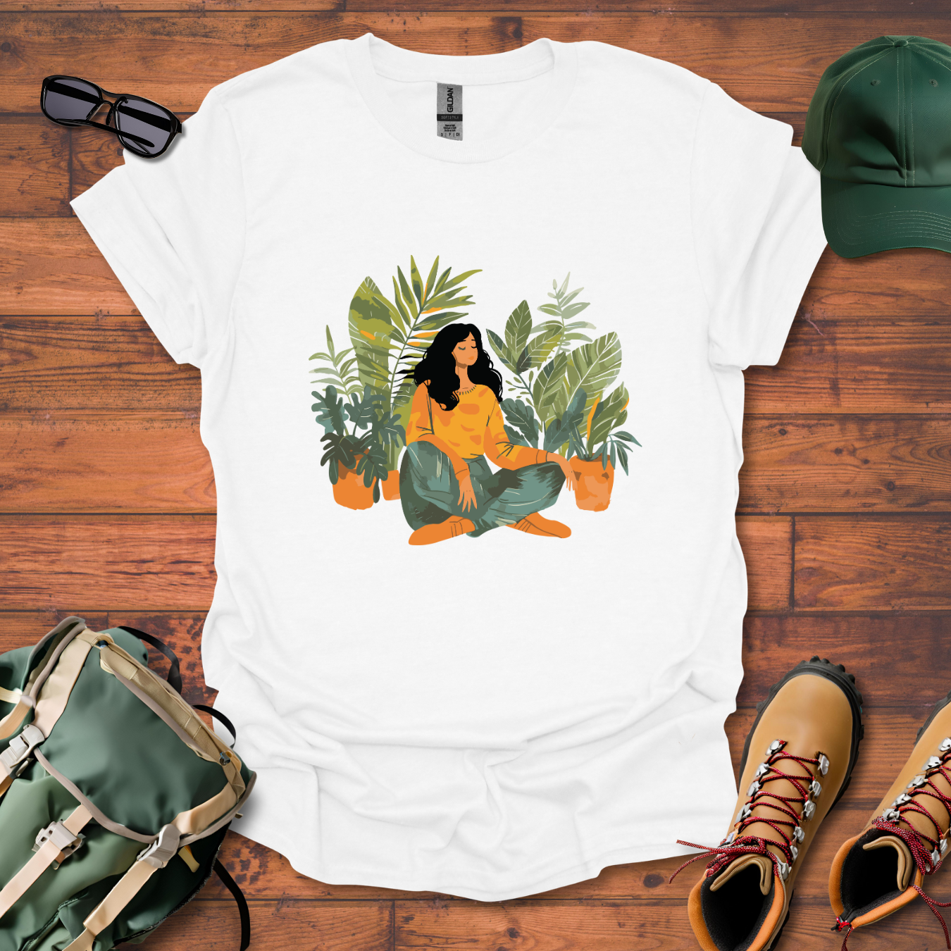Woman Plants Tee - Unisex Softstyle T-Shirt