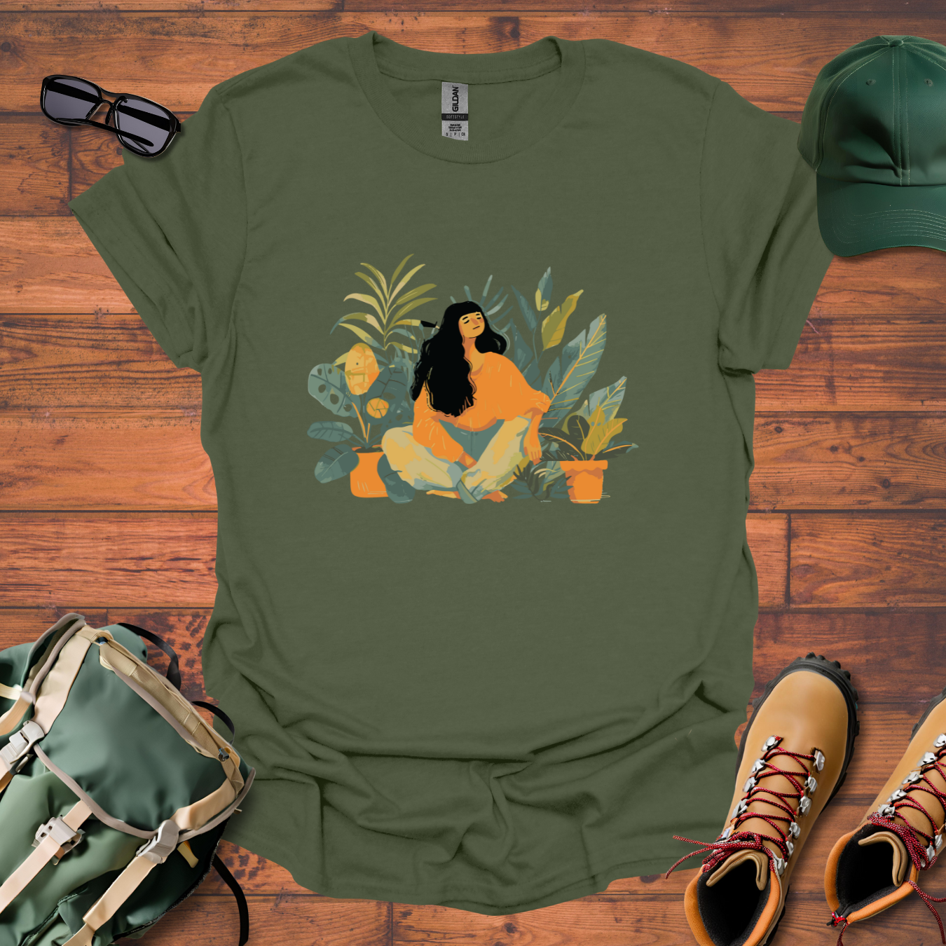 Woman Plants 2 Tee - Unisex Softstyle T-Shirt