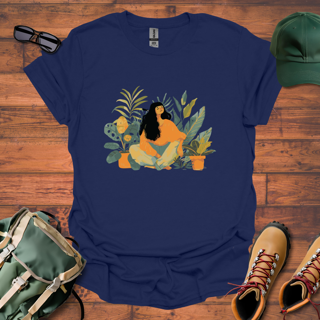 Woman Plants 2 Tee - Unisex Softstyle T-Shirt