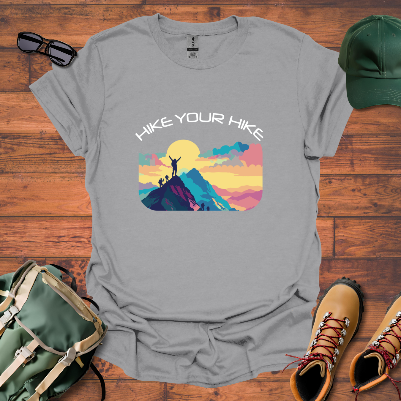 Hike Your Hike Colors Tee - Unisex Softstyle T-Shirt