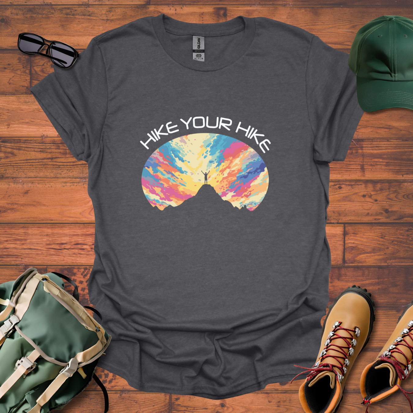 Hike Your Hike Colors 3 Tee - Unisex Softstyle T-Shirt