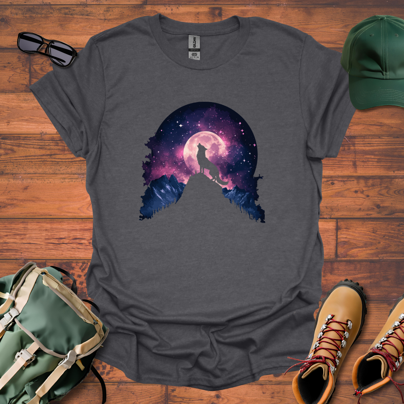 Wolf Mountain Tee - Unisex Softstyle T-Shirt