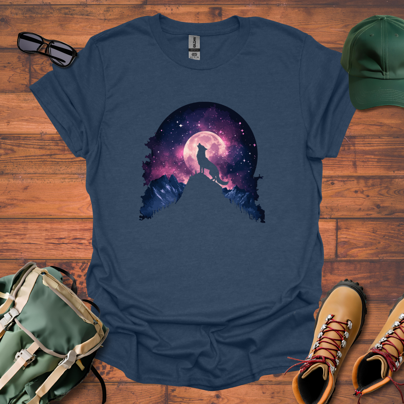 Wolf Mountain Tee - Unisex Softstyle T-Shirt
