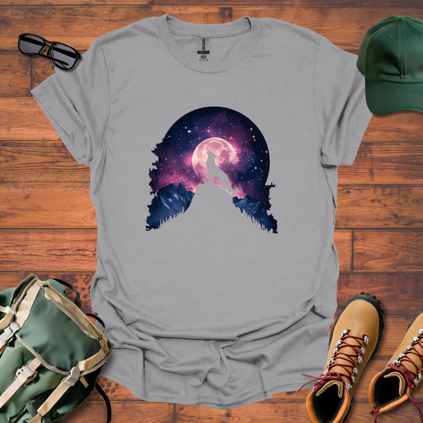 Wolf Mountain Tee - Unisex Softstyle T-Shirt