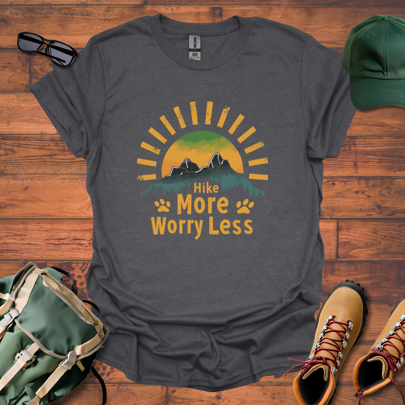 Sun Hike More Paw Tee - Unisex Softstyle T-Shirt