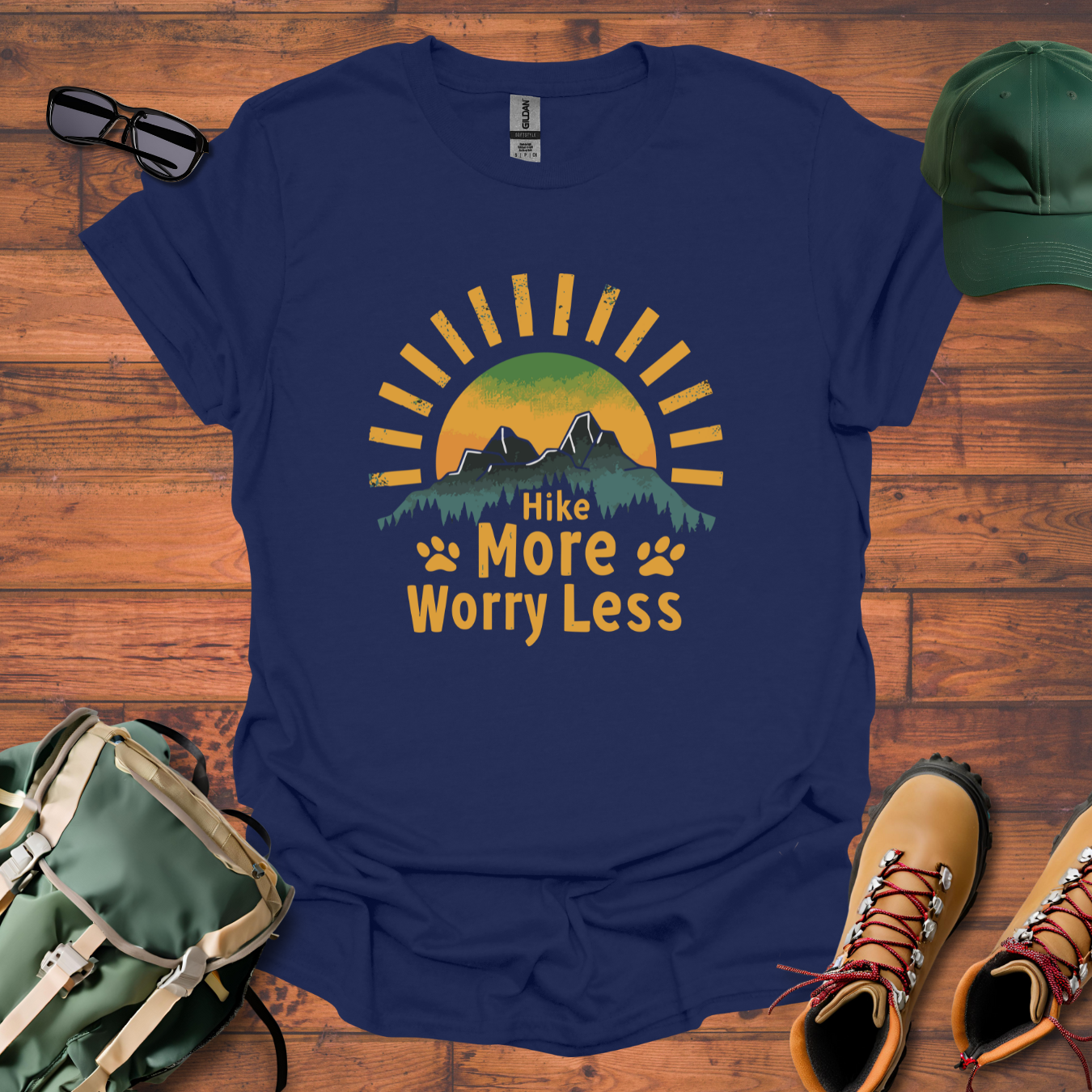 Sun Hike More Paw Tee - Unisex Softstyle T-Shirt