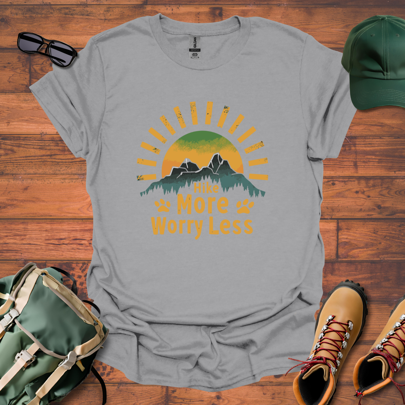 Sun Hike More Paw Tee - Unisex Softstyle T-Shirt