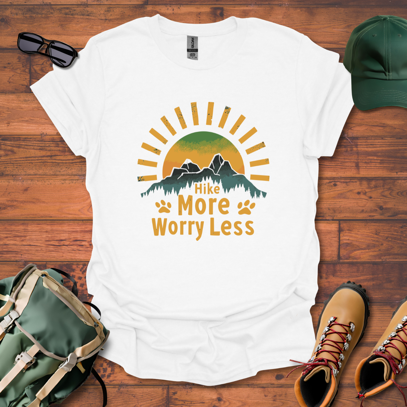 Sun Hike More Paw Tee - Unisex Softstyle T-Shirt