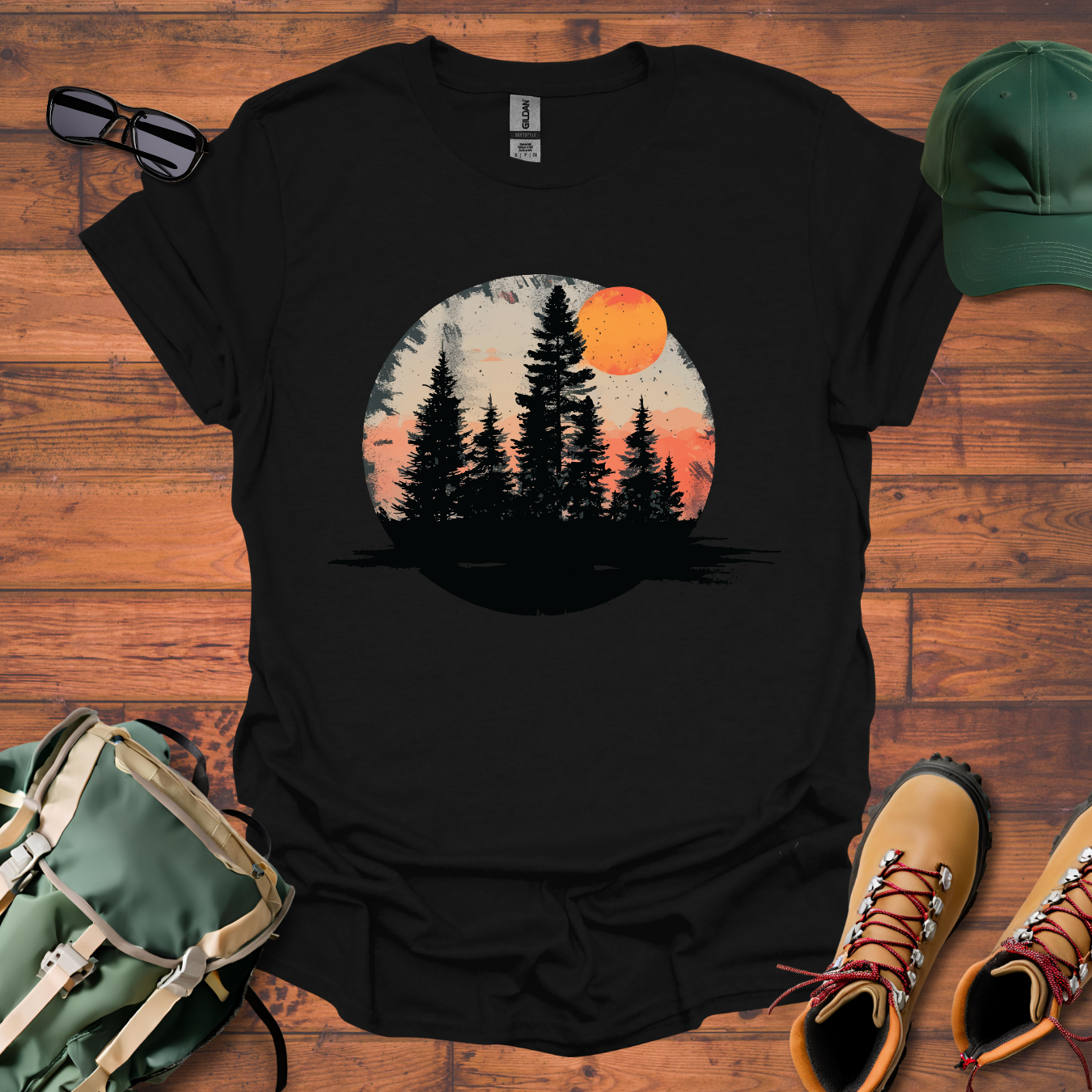 Sun Tree Snow Tee - Unisex Softstyle T-Shirt