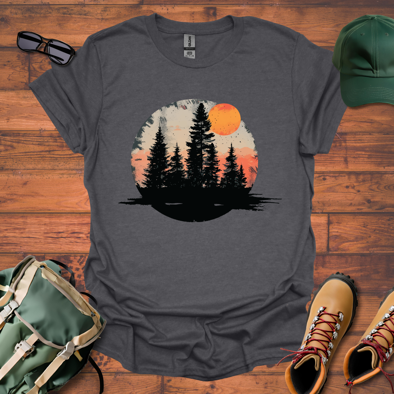 Sun Tree Snow Tee - Unisex Softstyle T-Shirt