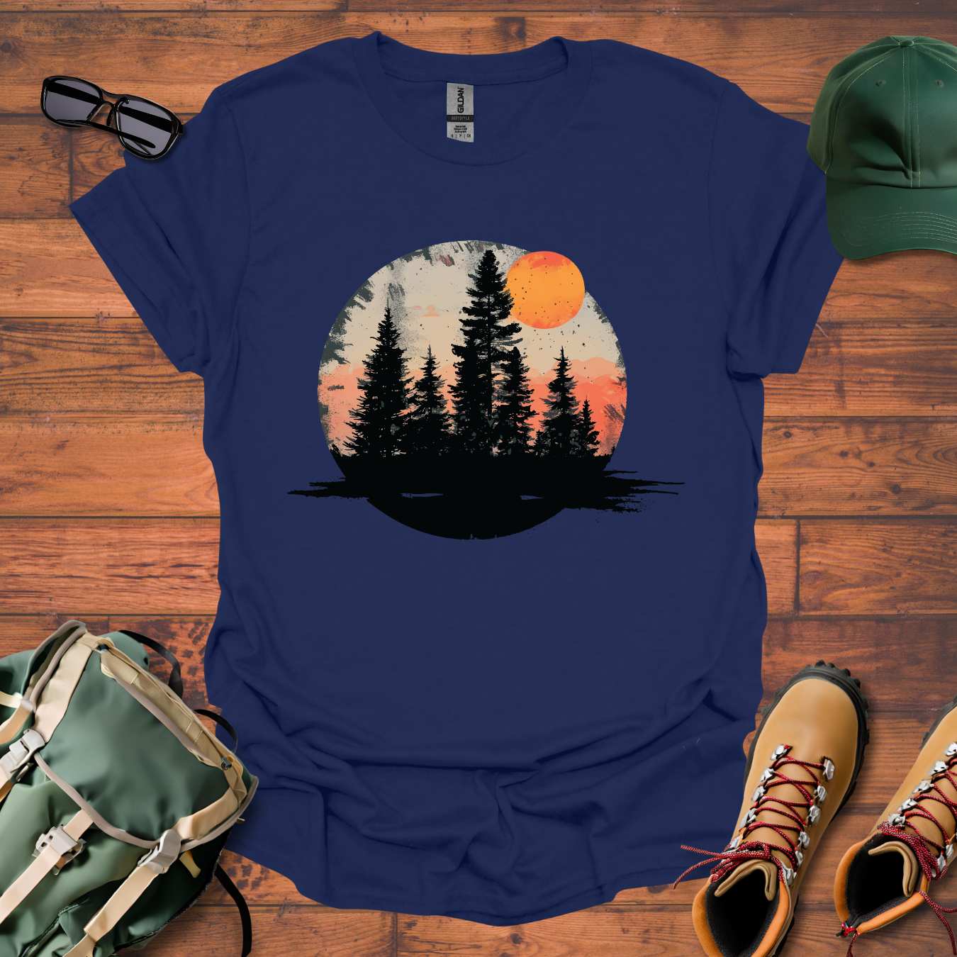 Sun Tree Snow Tee - Unisex Softstyle T-Shirt